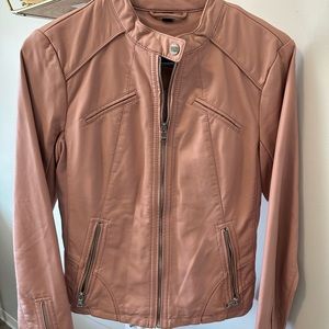Guess Faux Leather Jacket - Pink
